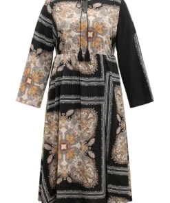 Bandana Print Split Side Tassels Ties Dress -Clothing Shop 589145388 zn 55586d3c eac2 4ff2 bb51 0fafde8e9074