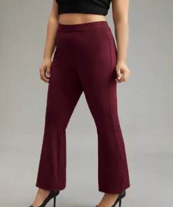 Plain Rib Knit Flare Leg Legging 37 Plain Rib Knit Flare Leg Legging -Clothing Shop 590624692 yi d9ace0fc d994 477e a3f8 2571321968b9