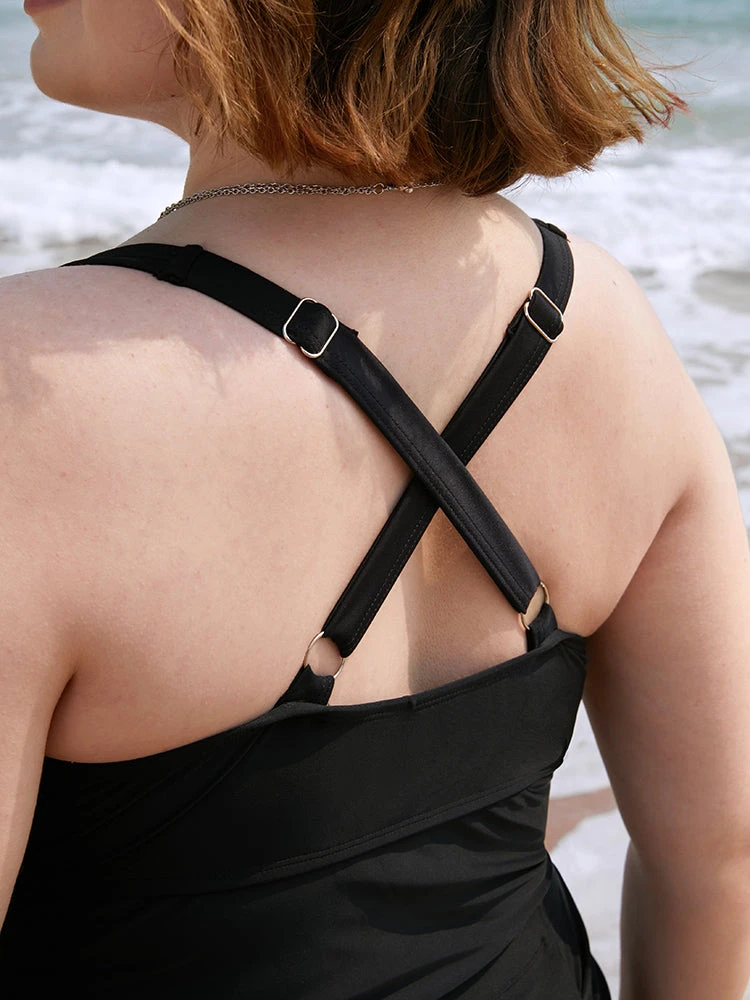 Adjustable Straps Crossover Back Bikini Top 9 Adjustable Straps Crossover Back Bikini Top - Image 7