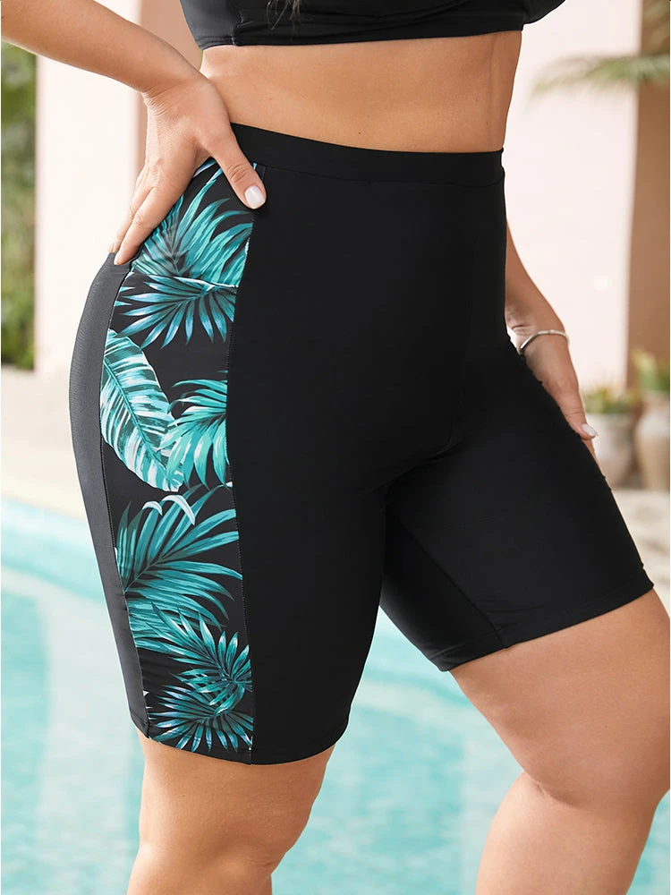 Plant Patchwork Pocket Side Swim Shorts 5 Plant Patchwork Pocket Side Swim Shorts - Image 3
