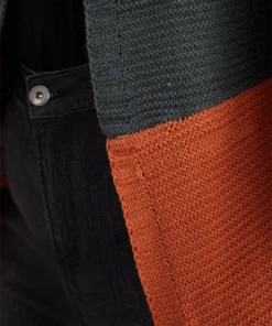 Colorblock Batwing Sleeve Patchwork Cardigan -Clothing Shop 592156427 rm