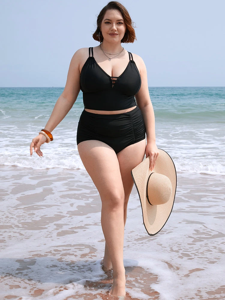 Adjustable Straps Crossover Back Bikini Top 7 Adjustable Straps Crossover Back Bikini Top - Image 5