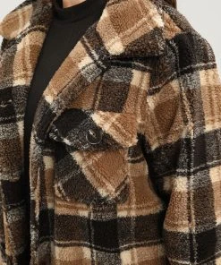 Plaid Flap Pocket Button Up Teddy Coat 15 Plaid Flap Pocket Button Up Teddy Coat -Clothing Shop 594454628 ac cb507831 cefb 41fe b543 0203192a0a94