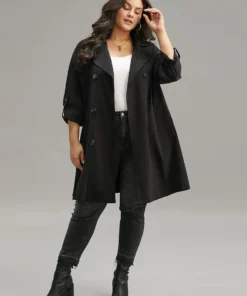 Halloween Plain Lapel Collar Button Up Tab Sleeve Coat 12 Halloween Plain Lapel Collar Button Up Tab Sleeve Coat -Clothing Shop 595740793 uv