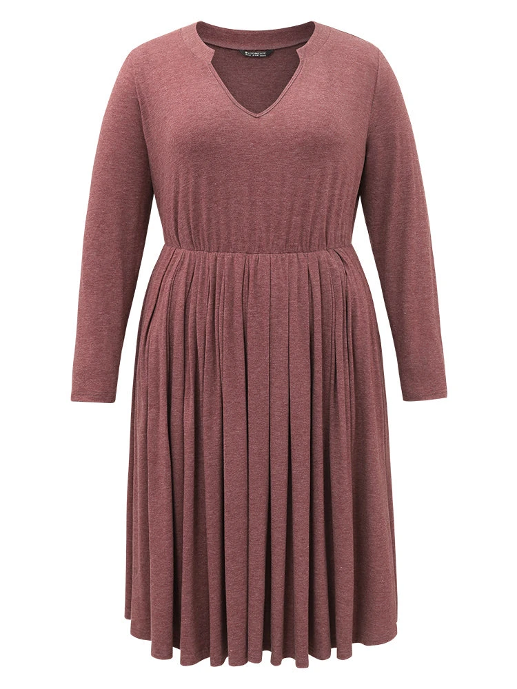 Supersoft Essentials Notched Elastic Waist Dress 11 Supersoft Essentials Notched Elastic Waist Dress - Image 9