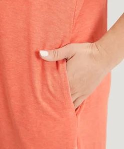 Supersoft Essentials Stitch Button Detail Overlap Hem Dress -Clothing Shop 601175706 pi