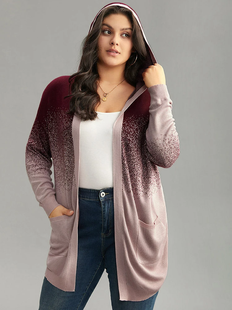 Supersoft Essentials Ombre Heather Pocket Hooded Cardigan 3 Supersoft Essentials Ombre Heather Pocket Hooded Cardigan