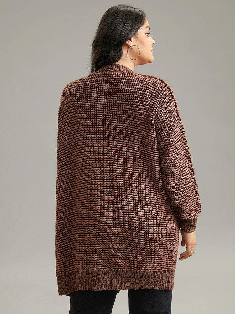 Plisse Plain Patched Pocket Tunic Cardigan 4 Plisse Plain Patched Pocket Tunic Cardigan - Image 2