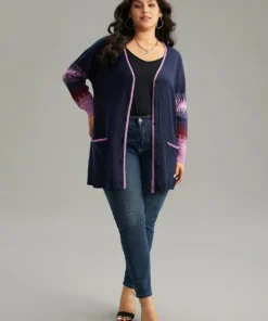 Contrast Heather Pocket Open Front Cardigan 15 Contrast Heather Pocket Open Front Cardigan -Clothing Shop 603027999 wb 4d253b39 a08d 410e 8c22 e391176c563a