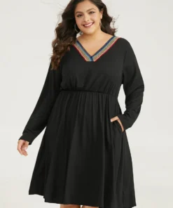 Supersoft Essentials Contrast Webbing Pocket Dress