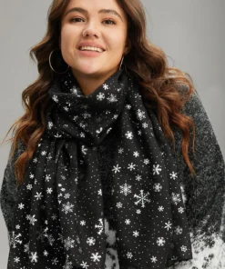 Snowflake Two Tone Scarf