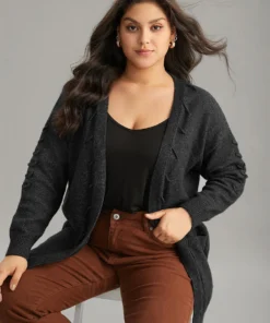 Supersoft Essentials Textured Heather Pocket Cardigan -Clothing Shop 609917972 ee