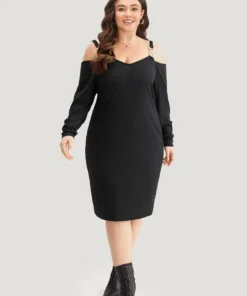 Plain Rib Knit Metal Detail Cami Dress -Clothing Shop 611467333 ox 9516ca78 2ee8 46e2 aff4 7c5da20174a1