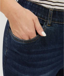 Bootcut Very Stretchy High Rise Dark Wash Button Side Jeans -Clothing Shop 620150350 tk ea3b6207 690f 418f 8533 8baf32828845