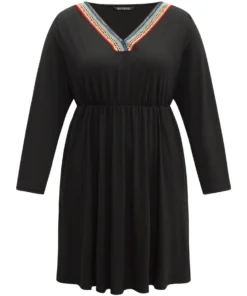 Supersoft Essentials Contrast Webbing Pocket Dress -Clothing Shop 621124577 uh e1762351 6e33 4f65 a6a8 348e9a754023