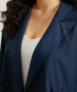 Anti-Wrinkle Button Up Drawstring Pocket Blazer -Clothing Shop 624554412 xd 1c7da7e7 259b 46df 95b9 1c5618511ad4