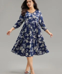 Supersoft Essentials Silhouette Floral Print Pocket Dress