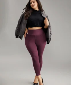 Solid Butt Lifting Wideband Waist Leggings -Clothing Shop 628618189 xf e170ebb7 7424 4b60 8a9b e7eeece3d6e3