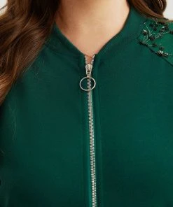 Embroidered Patchwork Mesh Zipper Jacket -Clothing Shop 632137512 mt 7c12c2c8 1204 4932 a259 c1ddcaf45626