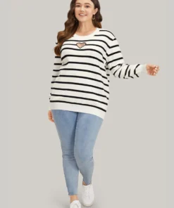 Supersoft Essentials Striped Heart Keyhole Mesh Pullover 15 Supersoft Essentials Striped Heart Keyhole Mesh Pullover -Clothing Shop 634892224 ec 6490905e e77a 42df bb8d 6550679a1f72