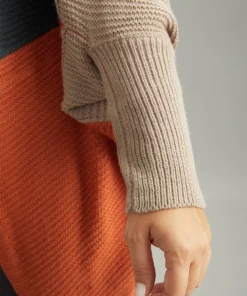 Colorblock Batwing Sleeve Patchwork Cardigan -Clothing Shop 636891839 xr