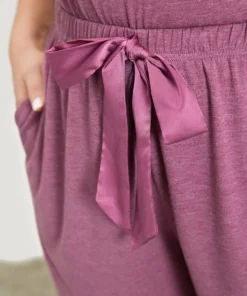 Plain Heather Elastic Waist Ribbon Sleep Shorts 13 Plain Heather Elastic Waist Ribbon Sleep Shorts -Clothing Shop 638132608 eu