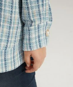 Gingham Buckle Detail Button Through Jacket 18 Gingham Buckle Detail Button Through Jacket -Clothing Shop 639149747 ww