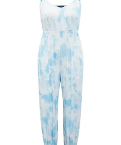 Tie Dye Pocket Shirred Cami Jumpsuit -Clothing Shop 639601152 tz e0fea907 aa62 4f83 aa66 5e6a60bf2dce