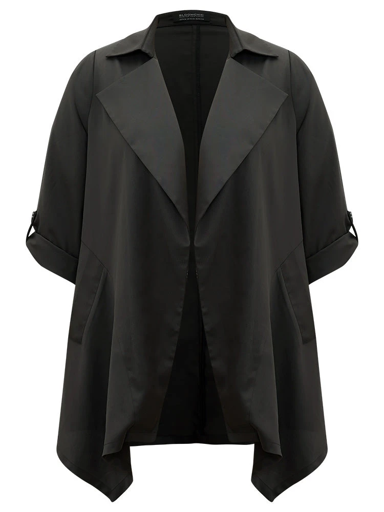 Supersoft Essentials Plain Asymmetrical Hem Windbreaker 10 Supersoft Essentials Plain Asymmetrical Hem Windbreaker - Image 8