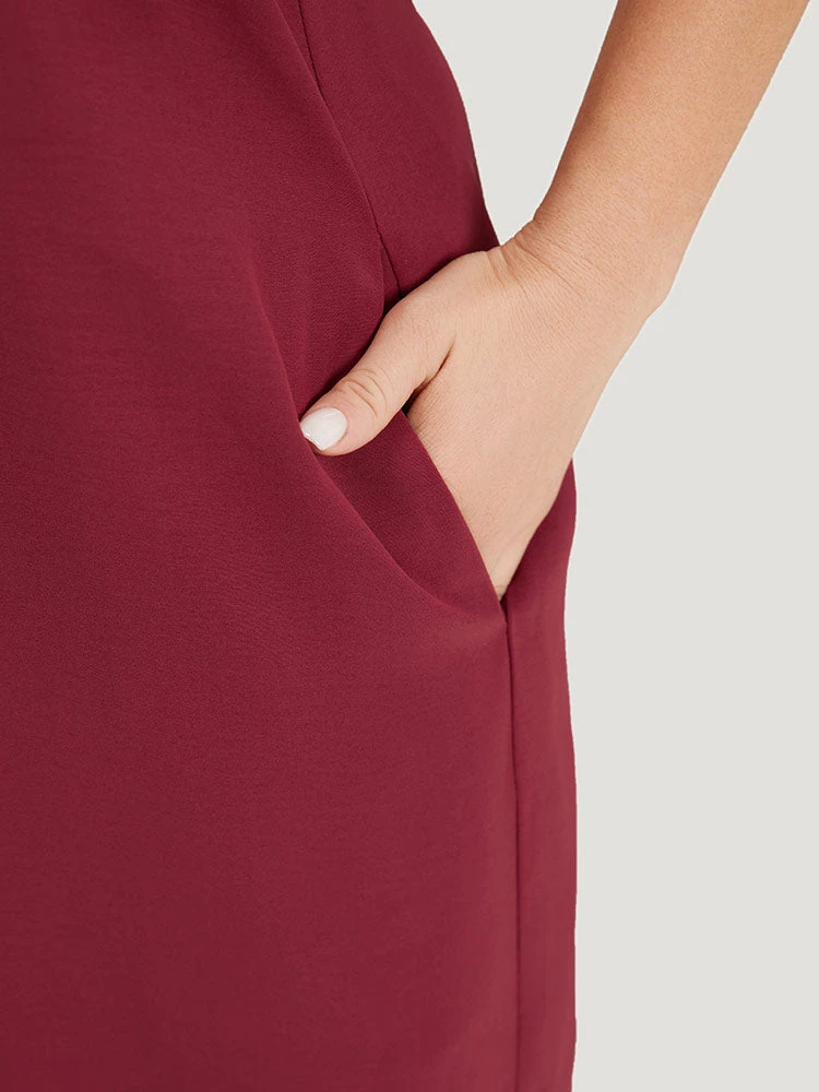 Plain Ruffle Cap Sleeve V Neck Zipper Jumpsuit 8 Plain Ruffle Cap Sleeve V Neck Zipper Jumpsuit - Image 6