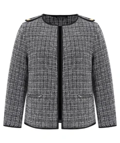 Tweed Pocket Button Detail Jacket 13 Tweed Pocket Button Detail Jacket -Clothing Shop 647096900 cn