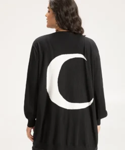 Supersoft Essentials Halloween Moon Open Front Puff Sleeve Cardigan