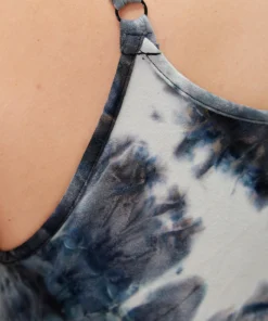 Tie Dye Pocket Patchwork Cami Jumpsuit -Clothing Shop 650217188 xu