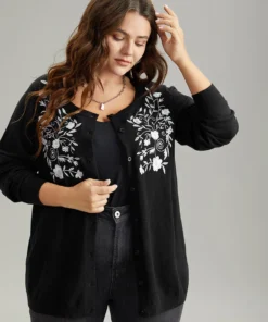 Supersoft Essentials Anti-Pilling Silhouette Floral Print Cardigan