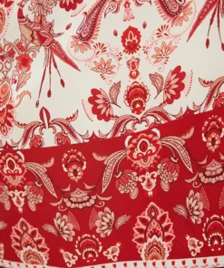 Bandana Print Pocket Cold Shoulder Flutter Hem Dress -Clothing Shop 650793631 fw