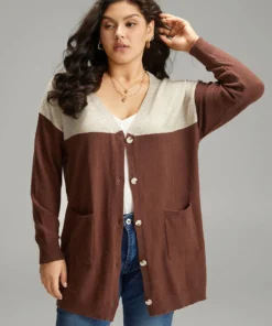 Supersoft Essentials Anti-Pilling Contrast Button Up Pullover