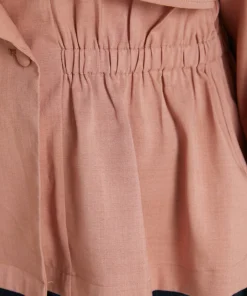 Solid Button Up Elastic Waist Lapel Collar Coat 16 Solid Button Up Elastic Waist Lapel Collar Coat -Clothing Shop 652575147 ua dd314d7a f5ec 4286 82ba 575aec3d23e7