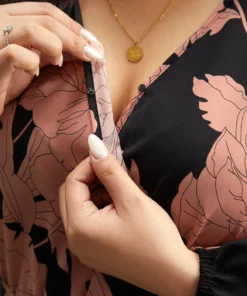 Floral Print Belted Wrap Hem Midi Dress -Clothing Shop 653654647 ix