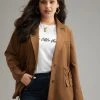 Anti-Wrinkle Drawstring Flap Pocket Blazer 1 Anti-Wrinkle Drawstring Flap Pocket Blazer -Clothing Shop 656253785 np