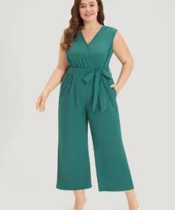 Supersoft Essentials Plain Surplice Neck Belted Jumpsuit -Clothing Shop 657488925 mw 7beb1a8f 195d 4a23 b9a1 584b5b597031