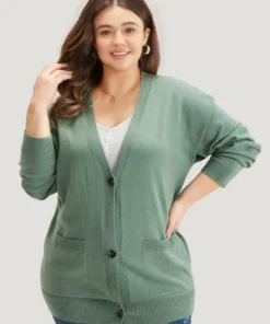 Supersoft Essentials Patched Pocket Drop Shoulder Cardigan