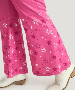 Halloween Star Button Up Bootcut Sleeveless Jumpsuit -Clothing Shop 65942847 kg