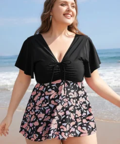 Floral Patchwork Drawstring Ruffle Sleeve Tankini Top 11 Floral Patchwork Drawstring Ruffle Sleeve Tankini Top -Clothing Shop 659489833 sf cd4cce2f cf94 4d3f 9609 1add95838bd0