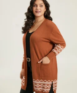 Supersoft Essentials Bandana Split Side Cardigan -Clothing Shop 664216565 re