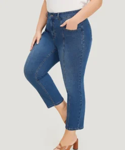 Very Stretchy Pocket High Rise Patchwork Jeans -Clothing Shop 670434036 zb bd895769 70e7 4f3c 96e1 7b2e832a2671