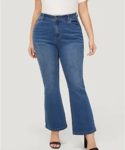 Flare Leg Very Stretchy Medium Wash Jeans