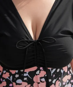 Floral Patchwork Drawstring Ruffle Sleeve Tankini Top 14 Floral Patchwork Drawstring Ruffle Sleeve Tankini Top -Clothing Shop 671908635 uy 21a67803 f144 474f a4de 1dd77c8d10cf