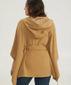 Solid Hooded Belted Batwing Sleeve Jacket 20 Solid Hooded Belted Batwing Sleeve Jacket -Clothing Shop 672614952 ph 10b6b2fc 26e2 4ca7 9449 232ad9cf9b5c