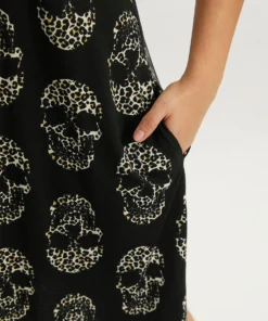 Halloween Skull Print Pocket Cami Sleep Dress 16 Halloween Skull Print Pocket Cami Sleep Dress -Clothing Shop 676277426 zg