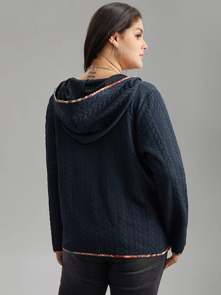 Texture Pocket Patchwork Button Detail Jacket 4 Texture Pocket Patchwork Button Detail Jacket - Image 2